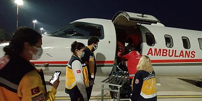 Almanya'da beyin kanaması geçiren İzmirli öğretmen ambulans uçakla Türkiye'ye getirildi