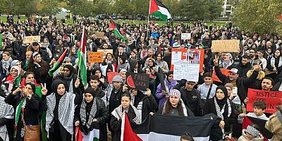 Almanya’da Filistin’e destek gösterisi düzenlendi