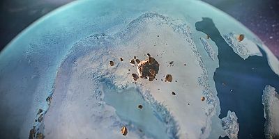 Buz tabakası altında dev krater keşfedildi