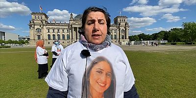 PKK tarafından kızı kaçırılan Maide T. Alman Meclisi önündeki eylemine devam etti