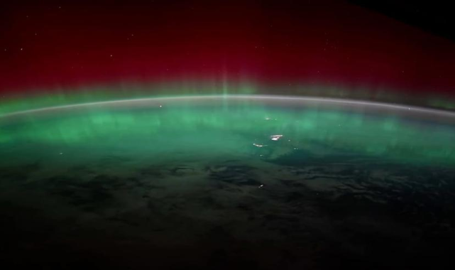 NASA Astronotu Uzaydan Kuzey Işıklarını Görüntüledi