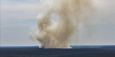 Almanya’daki Harz Dağları’nda yangın