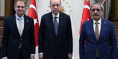 Erdoğan, Almanya Federal Başsavcısı Frank'ı kabul etti