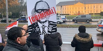 Mısır Cumhurbaşkanı Sisi’ye Almanya’da protesto 
